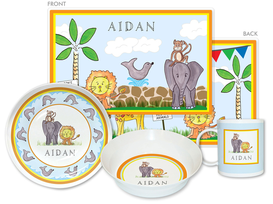Zoo Friends 4-Piece Dinnerware Set